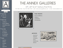 Tablet Screenshot of annexgalleries.com